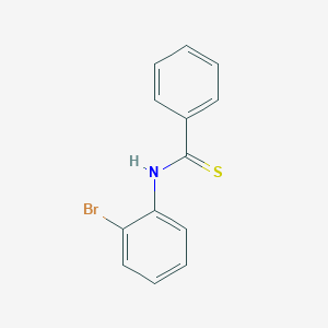 molecular formula C13H10BrNS B14411000 Benzenecarbothioamide, N-(2-bromophenyl)- CAS No. 85433-21-2
