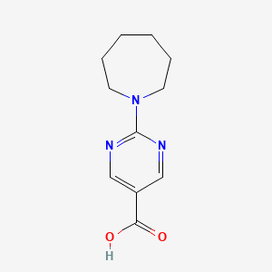 molecular formula C11H15N3O2 B1441104 2-(Azepan-1-yl)pyrimidine-5-carboxylic acid CAS No. 1220027-81-5