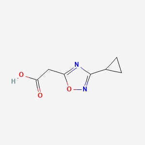 2-(3-Cyclopropyl-1,2,4-oxadiazol-5-YL)acetic acid