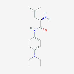 molecular formula C16H27N3O B14411092 N-[4-(Diethylamino)phenyl]-L-leucinamide CAS No. 84354-96-1