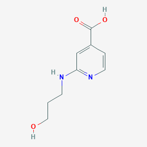 2-[(3-Hydroxypropyl)amino]isonicotinic acid