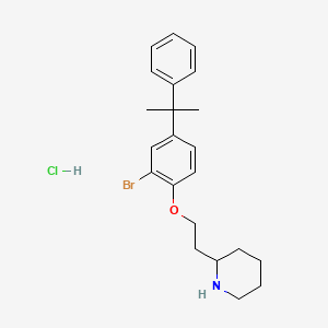 2-{2-[2-Bromo-4-(1-methyl-1-phenylethyl)phenoxy]-ethyl}piperidine hydrochloride