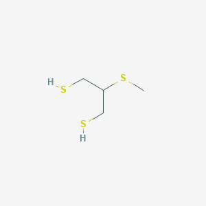 molecular formula C4H10S3 B14411181 2-(Methylsulfanyl)propane-1,3-dithiol CAS No. 85365-94-2