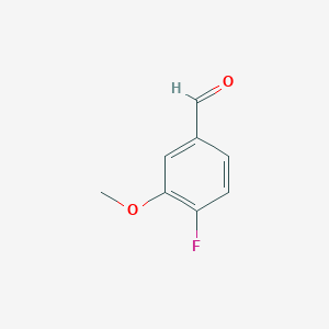 molecular formula C8H7FO2 B144112 4-Fluoro-3-methoxybenzaldehyde CAS No. 128495-46-5