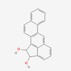 molecular formula C20H14O2 B14411256 Benz(j)aceanthrylene-1,2-diol, 1,2-dihydro- CAS No. 85541-80-6