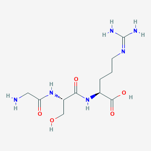 molecular formula C11H22N6O5 B14411269 Gly-Ser-Arg CAS No. 85530-46-7