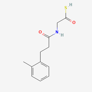 molecular formula C12H15NO2S B14411319 N-(3-Phenylpropionyl)glycine methylthio ester CAS No. 81811-83-8