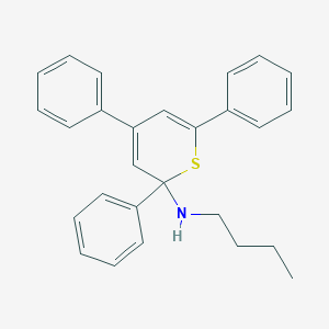 molecular formula C27H27NS B14411326 N-Butyl-2,4,6-triphenyl-2H-thiopyran-2-amine CAS No. 82338-23-6