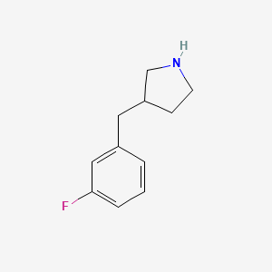 3-[(3-Fluorophenyl)methyl]pyrrolidine