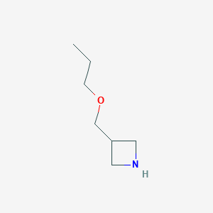 molecular formula C7H15NO B1441137 3-(Propoxymethyl)azetidine CAS No. 897086-93-0