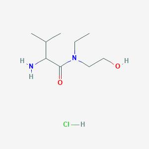 molecular formula C9H21ClN2O2 B1441139 2-Amino-N-ethyl-N-(2-hydroxyethyl)-3-methylbutanamide hydrochloride CAS No. 1236256-80-6