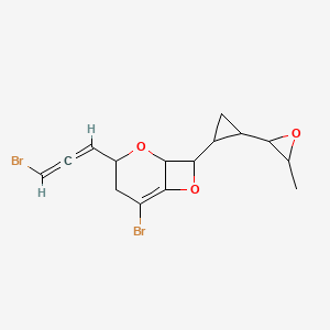 molecular formula C15H16Br2O3 B14411414 Okamurallene CAS No. 80539-33-9