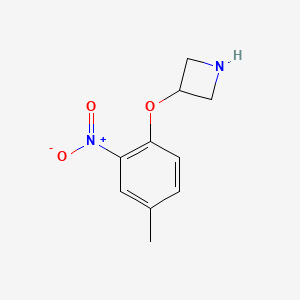 molecular formula C10H12N2O3 B1441142 3-(4-Methyl-2-nitrophenoxy)azetidine CAS No. 1219982-28-1