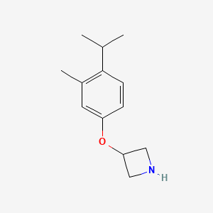 molecular formula C13H19NO B1441143 3-(4-Isopropyl-3-methylphenoxy)azetidine CAS No. 1219963-79-7