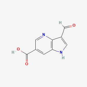 3-formyl-1H-pyrrolo[3,2-b]pyridine-6-carboxylic acid