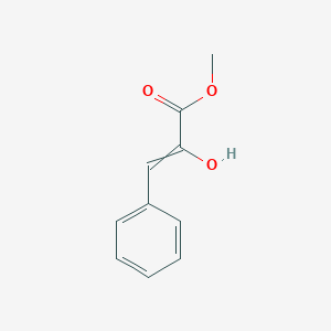 molecular formula C10H10O3 B14411455 Methyl 2-hydroxy-3-phenylprop-2-enoate CAS No. 80540-55-2