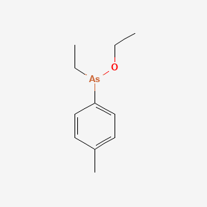 molecular formula C11H17AsO B14411493 Ethyl ethyl(4-methylphenyl)arsinite CAS No. 81906-18-5