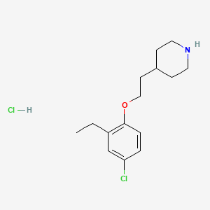 4-[2-(4-Chloro-2-ethylphenoxy)ethyl]piperidine hydrochloride