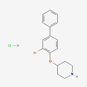 3-Bromo[1,1'-biphenyl]-4-yl 4-piperidinyl ether hydrochloride