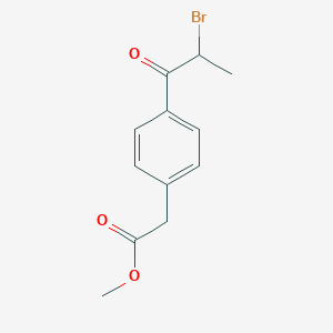 molecular formula C12H13BrO3 B14411558 Methyl [4-(2-bromopropanoyl)phenyl]acetate CAS No. 84098-72-6