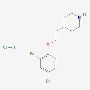 4-[2-(2,4-Dibromophenoxy)ethyl]piperidine hydrochloride