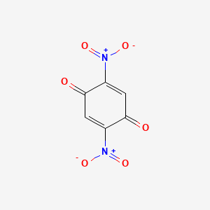 molecular formula C6H2N2O6 B14411606 2,5-Dinitrocyclohexa-2,5-diene-1,4-dione CAS No. 81566-88-3