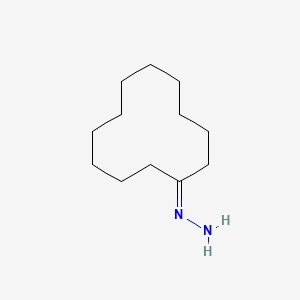 molecular formula C12H24N2 B14411619 Cyclododecylidenehydrazine CAS No. 86467-48-3