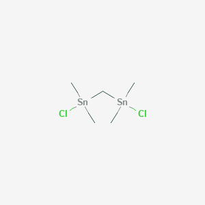 molecular formula C5H14Cl2Sn2 B14411683 Methylenebis[chloro(dimethyl)stannane] CAS No. 83135-39-1