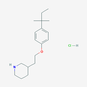 3-{2-[4-(tert-Pentyl)phenoxy]ethyl}piperidine hydrochloride