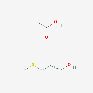 molecular formula C6H12O3S B14411759 Acetic acid;3-methylsulfanylprop-1-en-1-ol CAS No. 84292-11-5