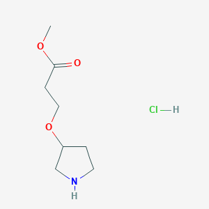 Methyl 3-(3-pyrrolidinyloxy)propanoate hydrochloride