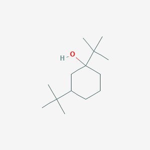 molecular formula C14H28O B14411847 Cyclohexanol, 1,3-bis(1,1-dimethylethyl)- CAS No. 83697-11-4