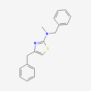 molecular formula C18H18N2S B14411896 N,4-Dibenzyl-N-methyl-1,3-thiazol-2-amine CAS No. 85656-43-5