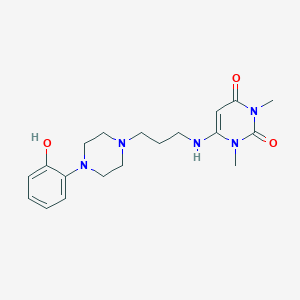 molecular formula C19H27N5O3 B144119 O-Desmethyl Urapidil CAS No. 91453-03-1