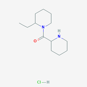 molecular formula C13H25ClN2O B1441194 (2-Ethyl-1-piperidinyl)(2-piperidinyl)methanone hydrochloride CAS No. 1246172-60-0