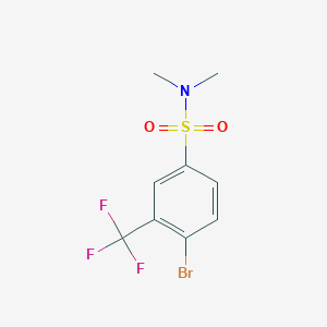 molecular formula C9H9BrF3NO2S B1441198 4-Bromo-N,N-dimethyl-3-(trifluoromethyl)benzenesulfonamide CAS No. 939989-87-4
