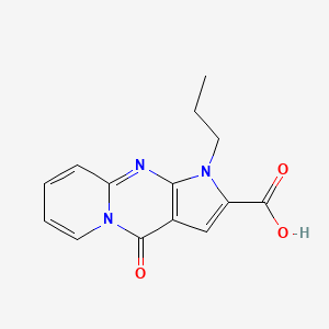 4-Oxo-1-propyl-1,4-dihydropyrido[1,2-a]pyrrolo[2,3-d]pyrimidine-2-carboxylic acid