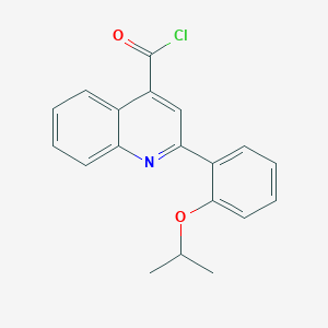molecular formula C19H16ClNO2 B1441204 2-(2-Isopropoxyphenyl)quinoline-4-carbonyl chloride CAS No. 1160264-82-3