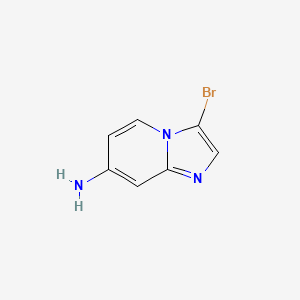molecular formula C7H6BrN3 B1441207 3-Bromoimidazo[1,2-a]pyridin-7-amine CAS No. 1092352-46-9