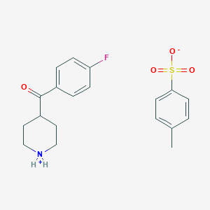 molecular formula C19H22FNO4S B144121 (4-Fluorophenyl)(piperidin-4-yl)methanone 4-methylbenzenesulfonate CAS No. 132442-43-4