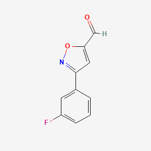 3-(3-Fluorophenyl)isoxazole-5-carbaldehyde