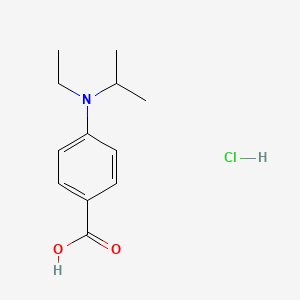 molecular formula C12H18ClNO2 B1441213 4-[Ethyl(propan-2-yl)amino]benzoic acid hydrochloride CAS No. 1235440-24-0