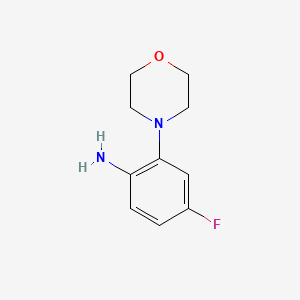 molecular formula C10H13FN2O B1441221 4-Fluoro-2-morpholinoaniline CAS No. 232951-87-0