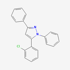 molecular formula C21H15ClN2 B1441222 5-(2-Chlorophenyl)-1,3-diphenyl-1H-pyrazole CAS No. 55042-82-5