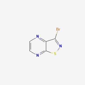 molecular formula C5H2BrN3S B1441227 3-Bromoisothiazolo[4,5-b]pyrazine CAS No. 907597-26-6