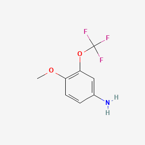 molecular formula C8H8F3NO2 B1441229 4-Methoxy-3-(trifluoromethoxy)aniline CAS No. 647855-21-8