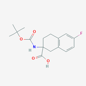 2-((tert-Butoxycarbonyl)amino)-6-fluoro-1,2,3,4-tetrahydronaphthalene-2-carboxylic acid