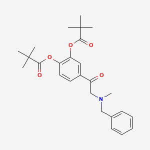 4-(2-(Benzyl(methyl)amino)acetyl)-1,2-phenylene bis(2,2-dimethylpropanoate)