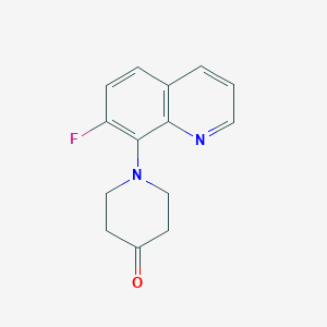 1-(7-Fluoroquinolin-8-YL)piperidin-4-one