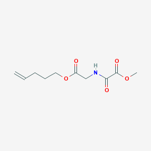 molecular formula C10H15NO5 B1441258 Methyl {[2-oxo-2-(pent-4-en-1-yloxy)ethyl]carbamoyl}formate CAS No. 1356163-76-2